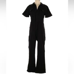Good American Black Women's Short-Sleeve Jumpsuit